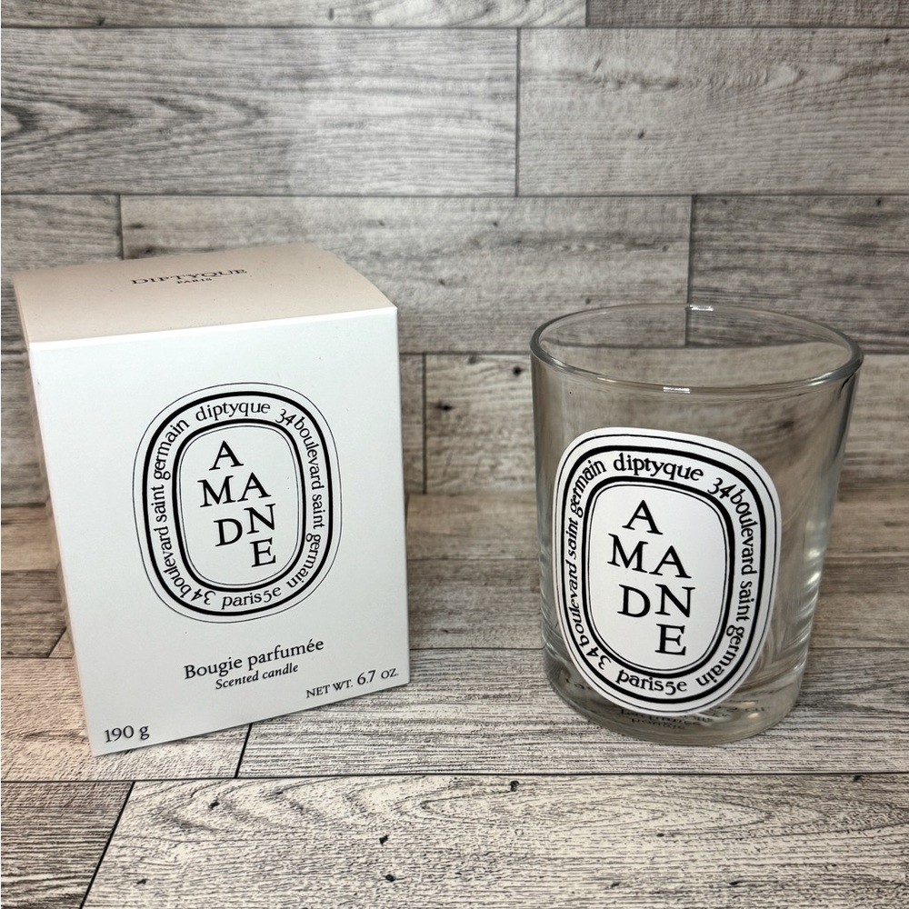 Diptyque Empty Glass Candle Jar Amande